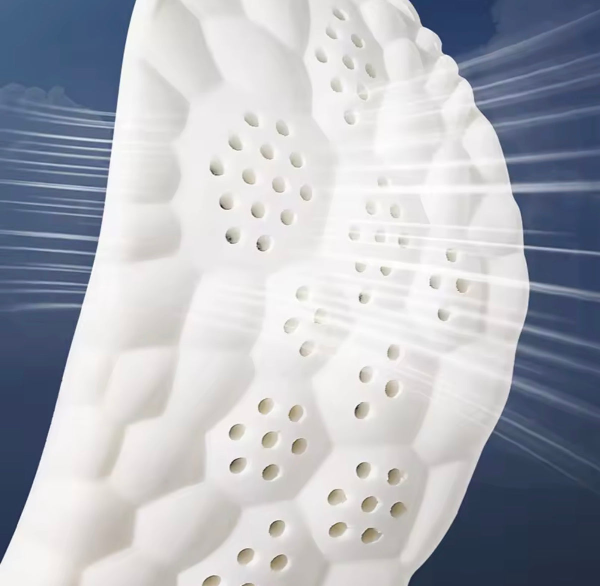 Latex Sport Einlegesohlen Weich Elastisch Stoßdämpfend Geländelauf Schuheinlagen
