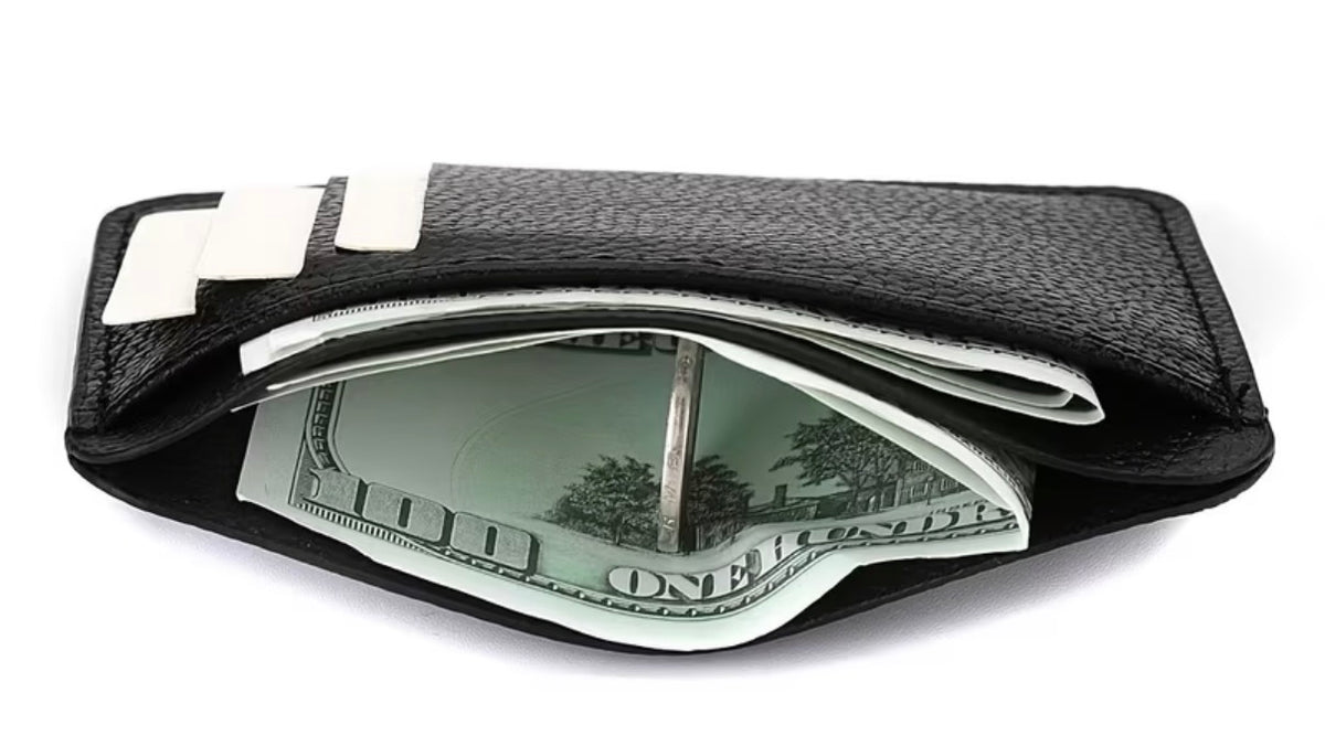 Slim Wallet Mini Geldbörse Ultradünnes Kartenetui PU Leder Herren Damen OVP