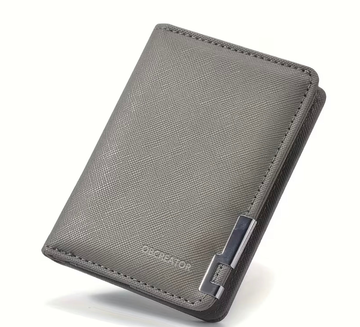 Herren Geldbörse Retro Portemonnaie Geldbörse Doppel Reißverschluss Wallet Dünn