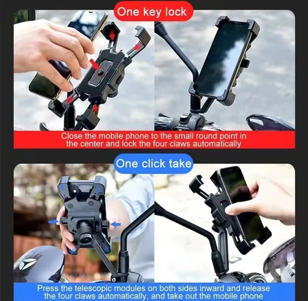 Fahrrad Handyhalter 360° Drehbar Universal MTB Motorrad Lenker Halter Neu