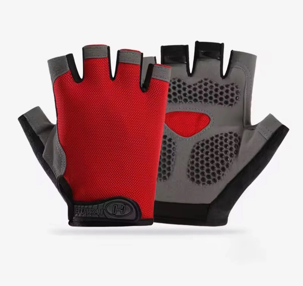 Fahrradhandschuhe Herren Damen Kurzfinger Fitness Handschuhe Anti-Rutsch Atmung