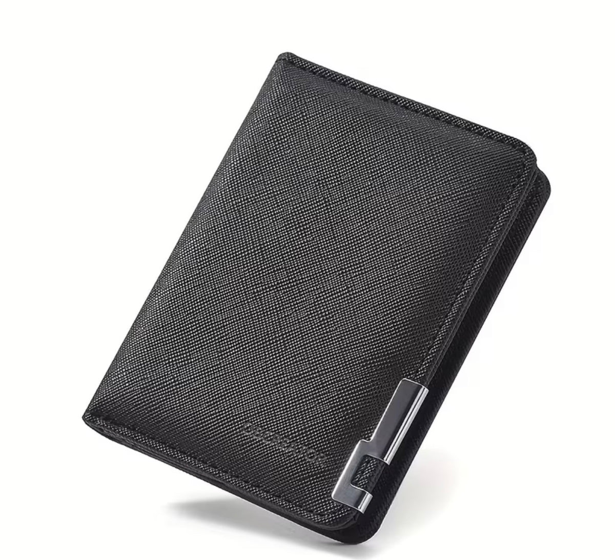 Herren Geldbörse Retro Portemonnaie Geldbörse Doppel Reißverschluss Wallet Dünn