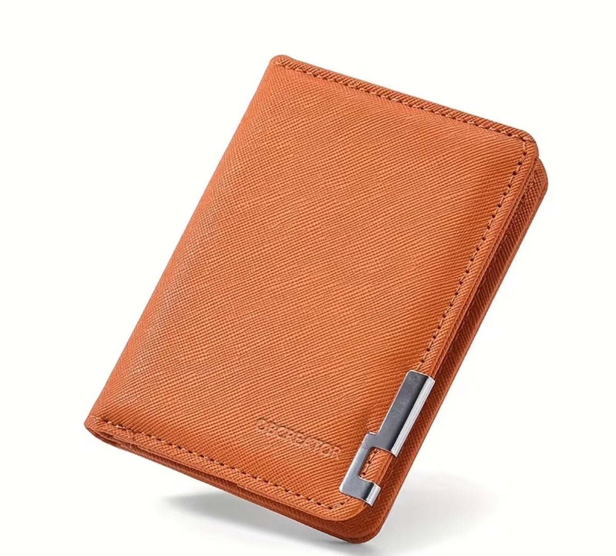 Herren Geldbörse Retro Portemonnaie Geldbörse Doppel Reißverschluss Wallet Dünn