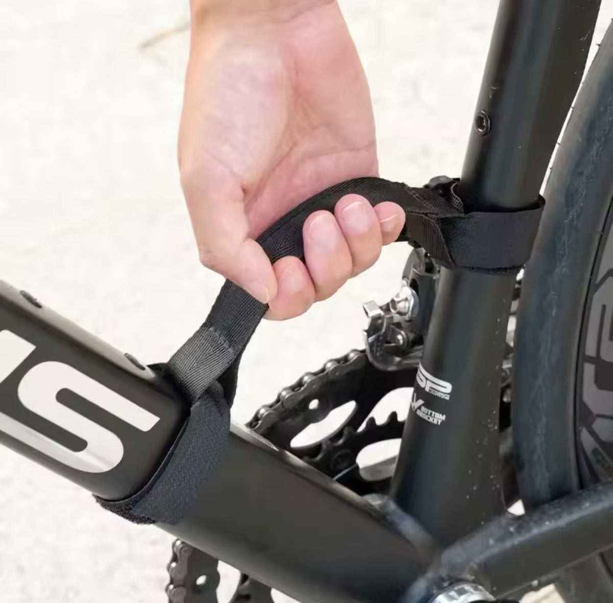 Fahrrad Tragegriff Tragegurt Rahmen Schwarz für Klapprad E-Bike Treppen NEU