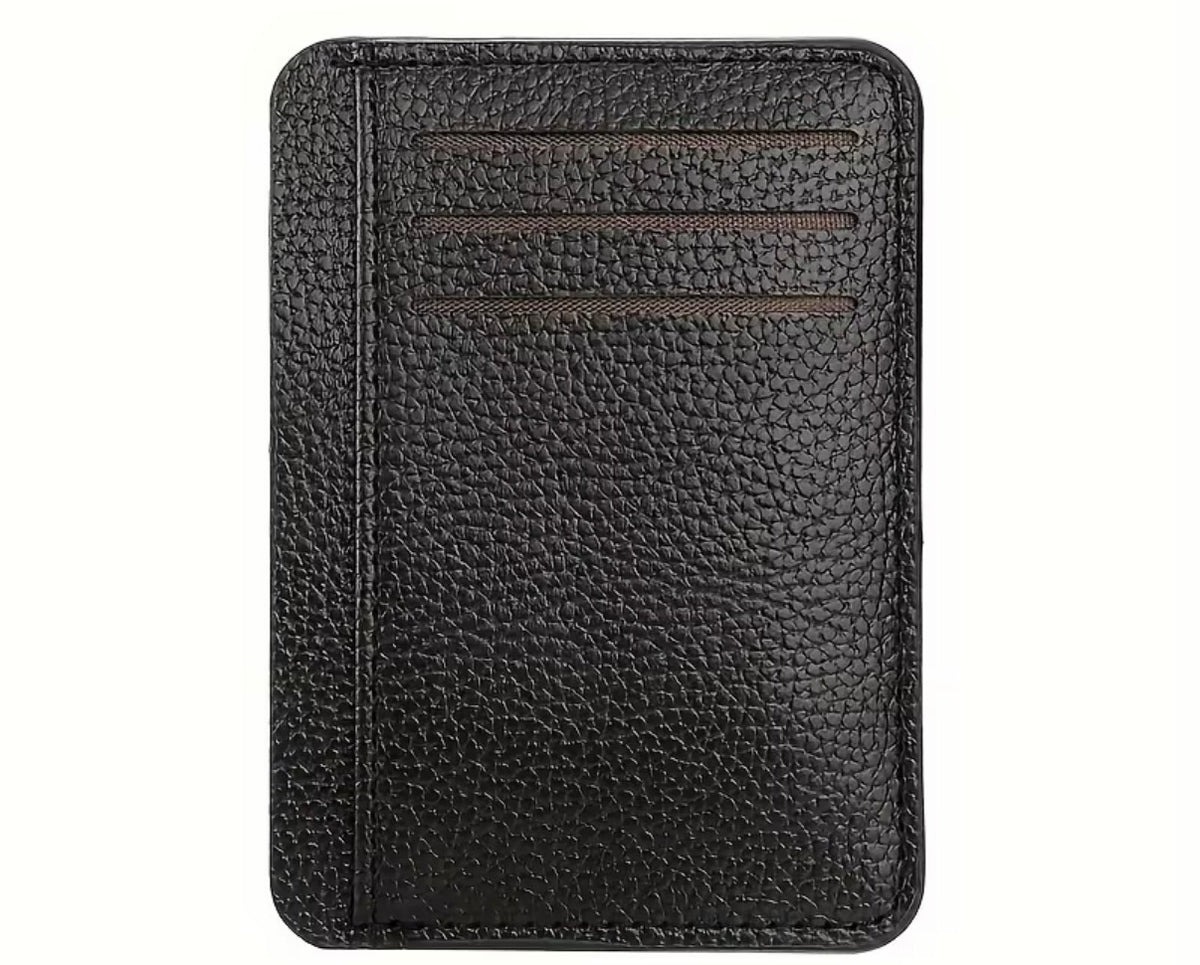 Slim Wallet Mini Geldbörse Ultradünnes Kartenetui PU Leder Herren Damen OVP