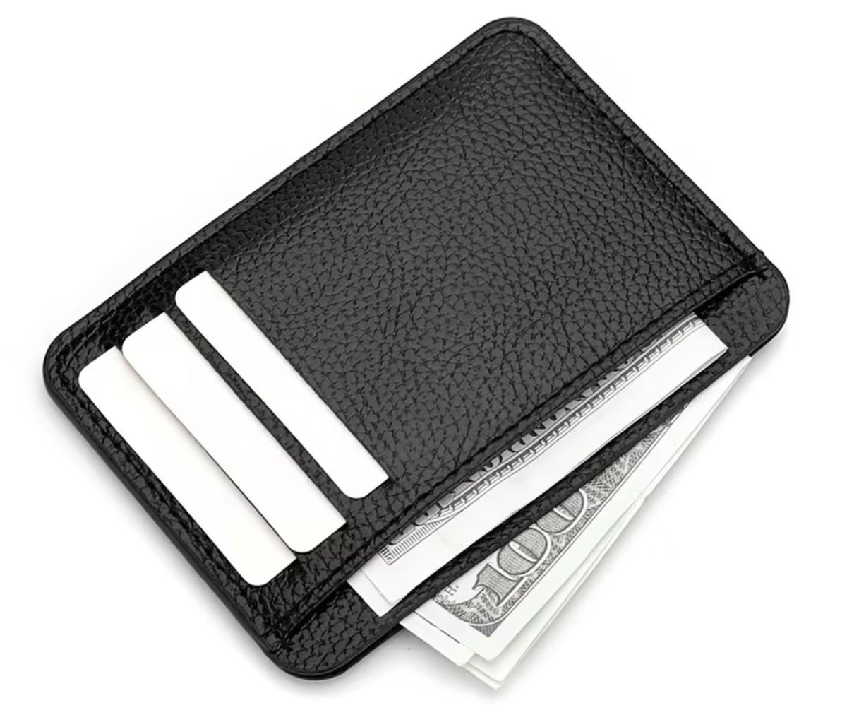 Slim Wallet Mini Geldbörse Ultradünnes Kartenetui PU Leder Herren Damen OVP