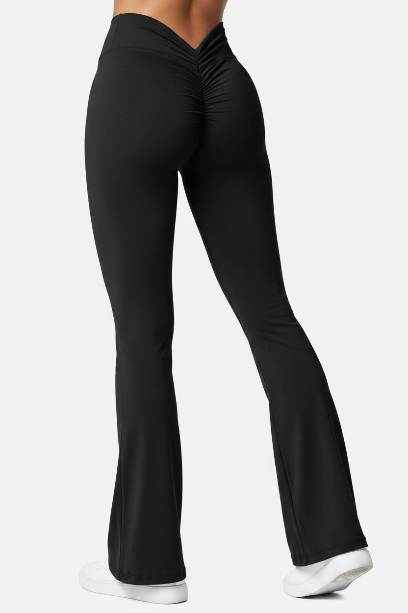 Schlag Leggings Frauen Mode Sport Hosen Hohe Taille Push-Up Booty