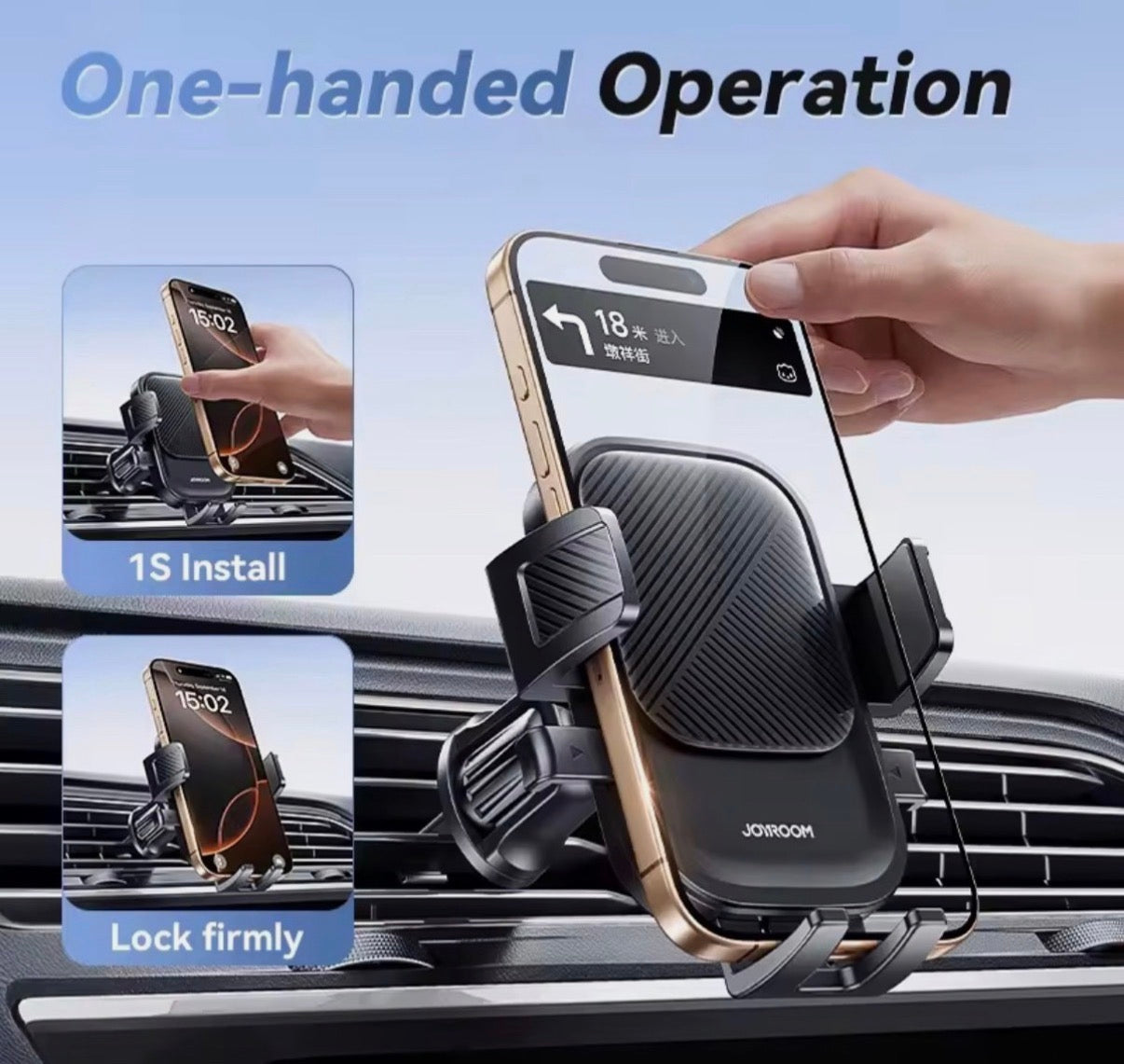 Joyroom Autotelefonhalterung 360° – Universal Handyhalter für Lüftungsgitter