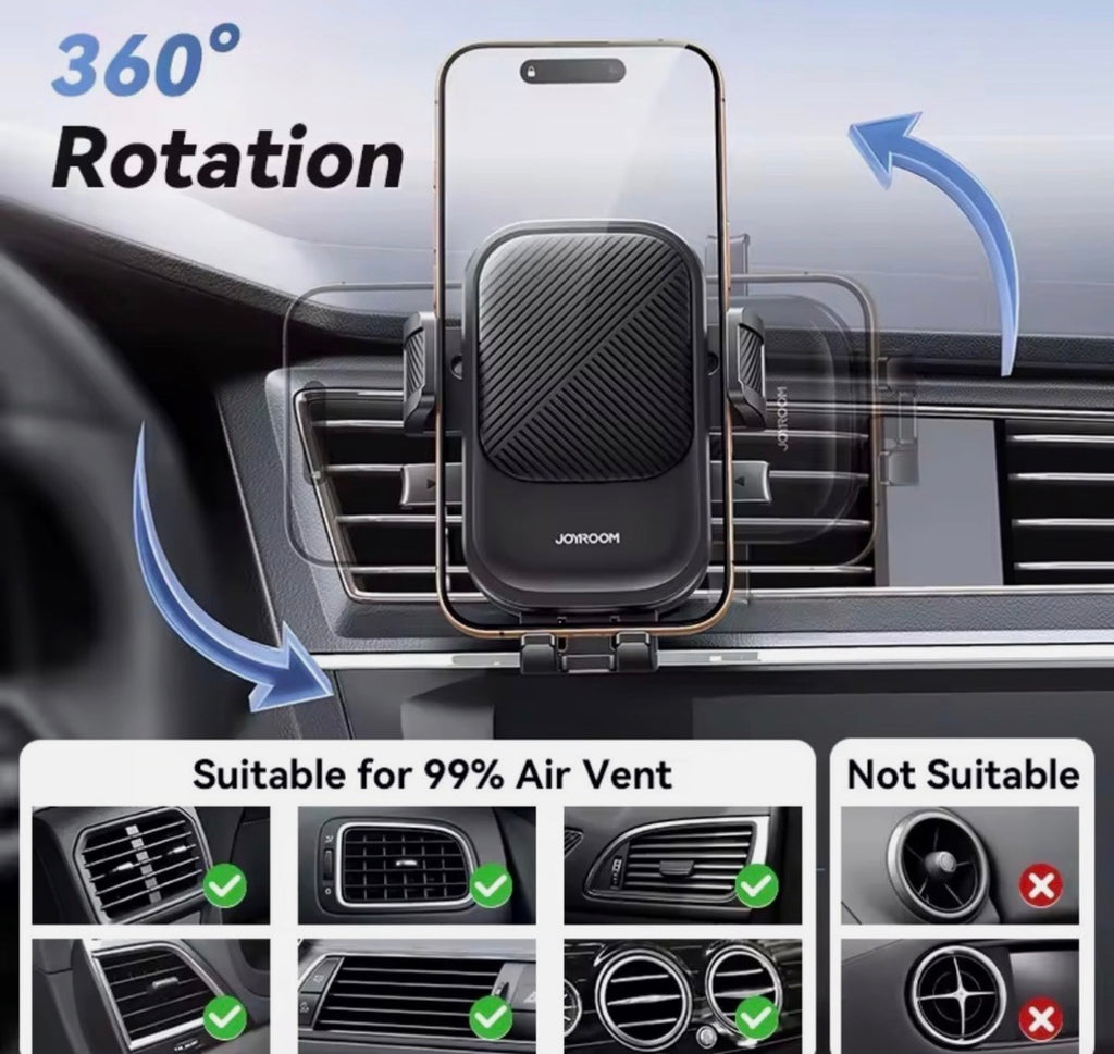 Joyroom Autotelefonhalterung 360° – Universal Handyhalter für Lüftungsgitter