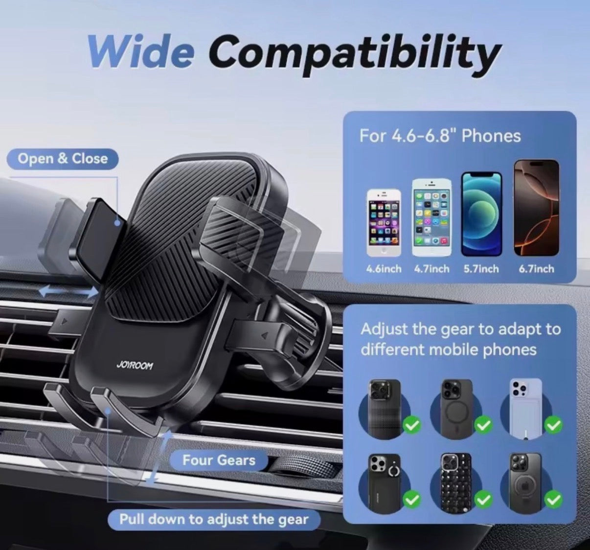 Joyroom Autotelefonhalterung 360° – Universal Handyhalter für Lüftungsgitter